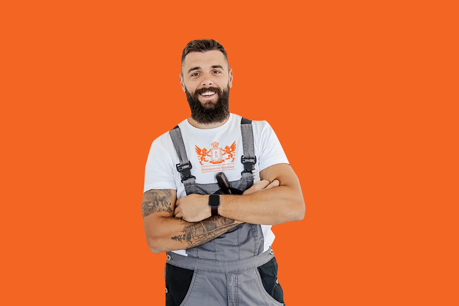 Dit is Jan onze renovlies behanger in Almelo die bekend staat om zijn strakke werk.
